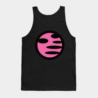 Hot Pink Abstract Fiery War Dragon Emblem Logo Design Tank Top